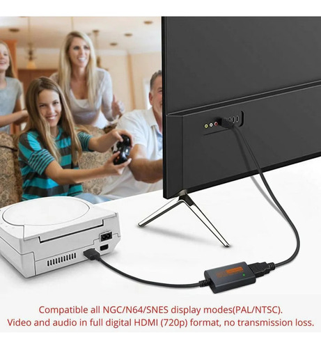 Un Adaptador Conversor N64 A Duradero Para Pantalla De Juego