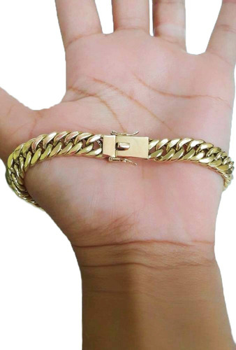Pulseira Elos Duplos 25 Gramas 12mm Ouro 18k Frete Gratis