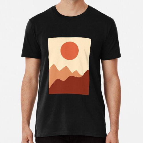 Remera Cálido Postre Sol Montaña Paisaje Algodon Premium