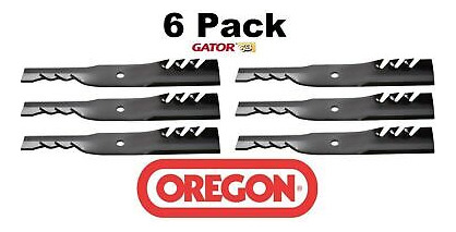 6 Pack Oregon 96-310 Mower Blade Gator G3 Fits John Deer Qbb
