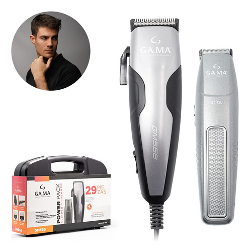 Combo Kit Cortadora + Terminadora Cabello Ga.ma Italy 29 Pz