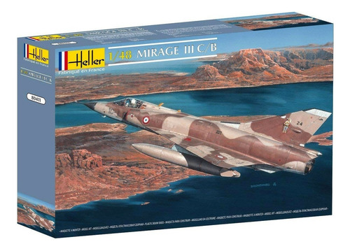 Mirage Iii C/b - 1/48 - Heller 80411