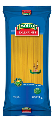 Fideos Molto Tallarines Pack 10 Paquetes De 500grs C/u