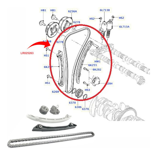 Kit Corrente Dist Lr Discovery Sport/freelander 2 2.0