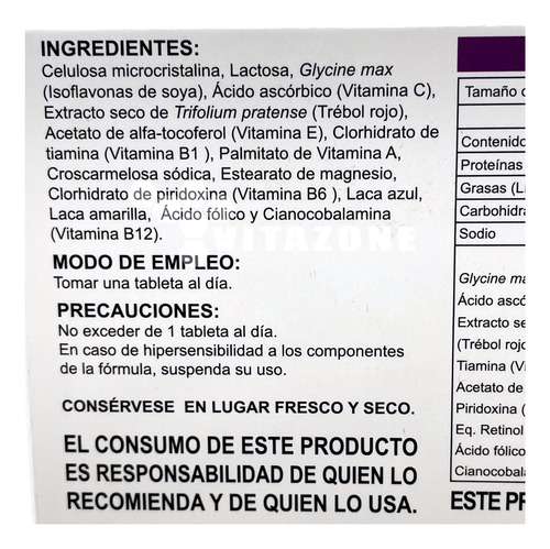 Isoflavonas De Soya Trébol Rojo Pleniform 40 30 Capsulas