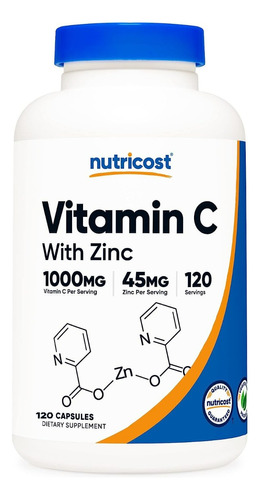 Vitamina C 1000 Mg Acido Ascorbico Nutricost Original
