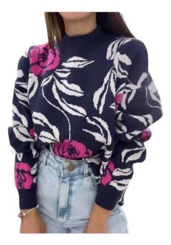 Sweater Mujer Suave Pullover Bremer Dama Detalles Saquito