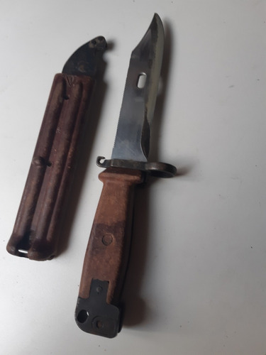 Imagen 7 de 10 de Antiguo Cuchillo Bayoneta Rusa Con Vaina Original