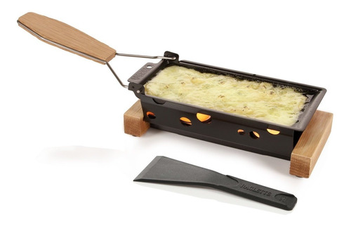 Juego De Raclette Mini Tea Light Madera De Roble Europeo