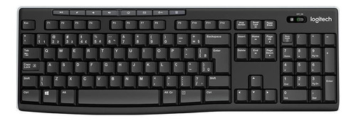Teclado Inalámbrico Logitech K270 Qwerty Español Color Negro