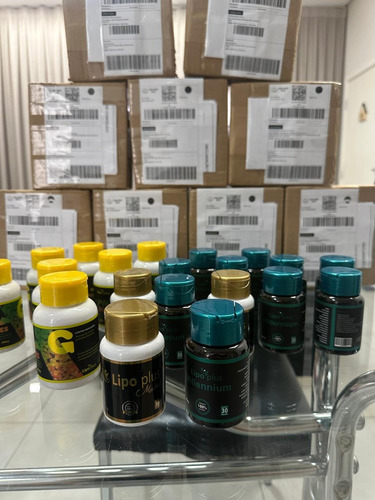 Kit 2 Potes Com Master Inibidor De Apetite Lipoplus Sem Sabor