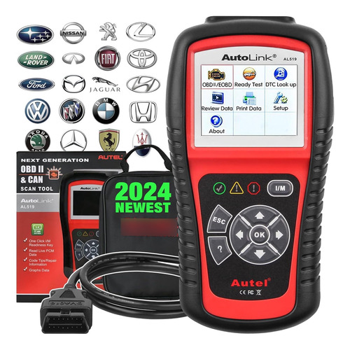 Autel Al519 - Escáner Obd2 De Coche, Mecánico Profesional Ob