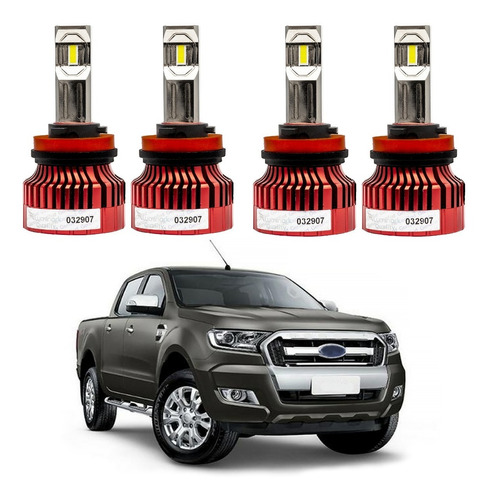 Lâmpadas Led Farol 14000lm Ranger Limited 2017 2018 2019