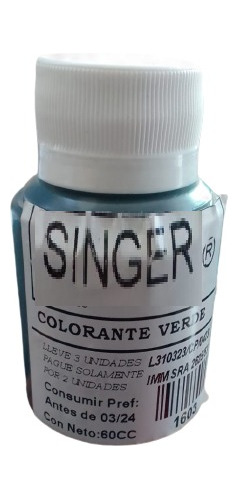 Colorante Verde Para Alimentos 60ml