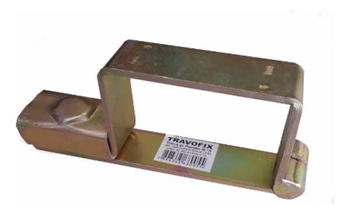 Trava Para Portão Com Porta Cadeado N 6 80 X 90mm Travofix Cor Dourado