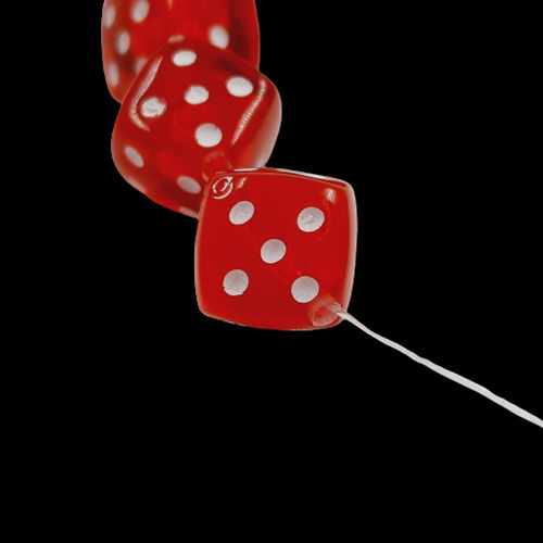 Dado T Vermelho Com Furo 12mm - 2 Peças