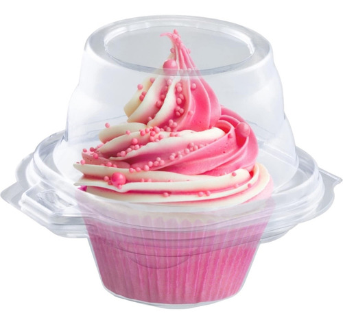 Contenedor / Domo Para Cupcake Individual 25 Piezas