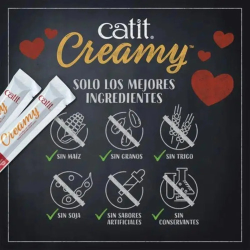 Snack para gatos Catit Creamy sabor atún 4 tubos