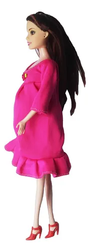 Kunhe Rose Red Muñeca Embarazada Real Tiene Un Bebé En Su Ba