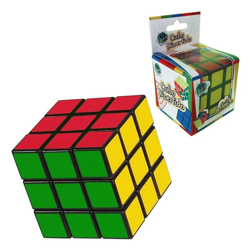 Cubo Mágico Preto 3x3x3 Brinquedo  Stickerless Com