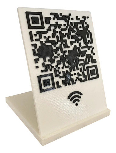 Letrero Código Qr Personalizable | 15 Cms | Impreso En 3d