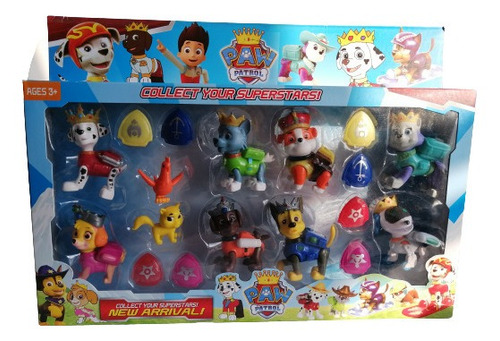 Paw Patrol Colección X 8 Figuras + Accesorios En Blister. 