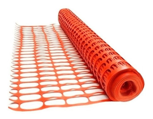 Red Malla Naranja Plastica Seguridad Señalizacion Obra 1x50m