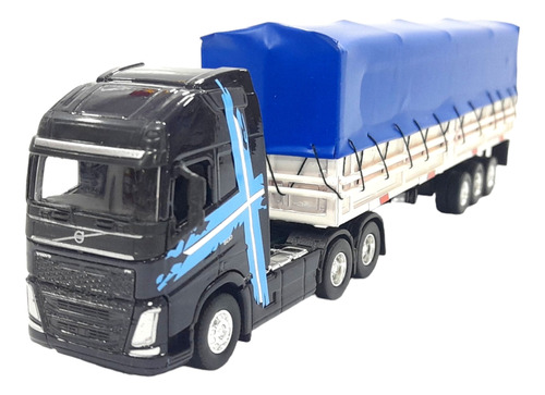 Camion Escala 1:64 Con Semi Camioncito Auto Escala Hotwheels