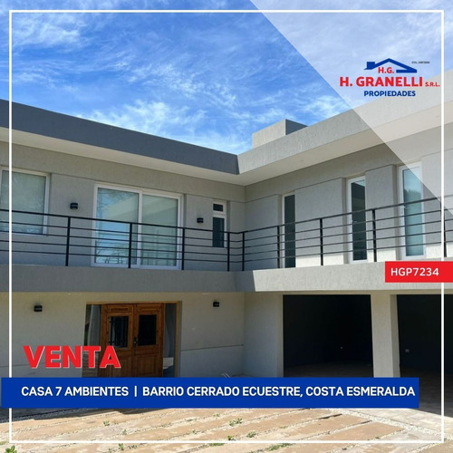 Casa En Venta En Barrio Cerrado Ecuestre, Costa Esmeralda