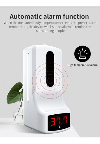 Dispenser Automático De Álcool Gel Termômetro K9 Pro 2 Em 1