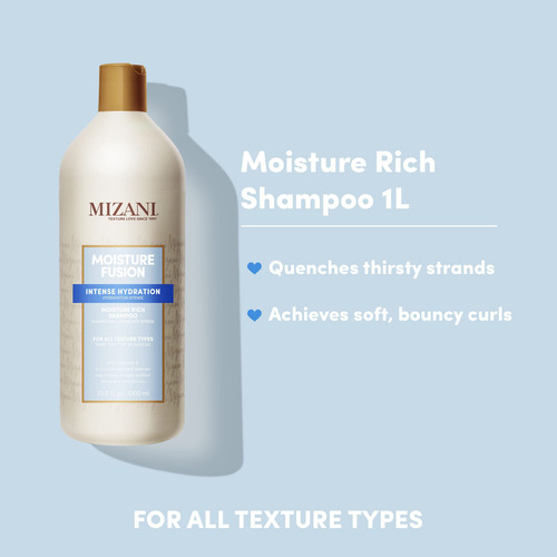 Shampoo Mizani Moisture Fusion Moisture Rich 1l Com Óleo De