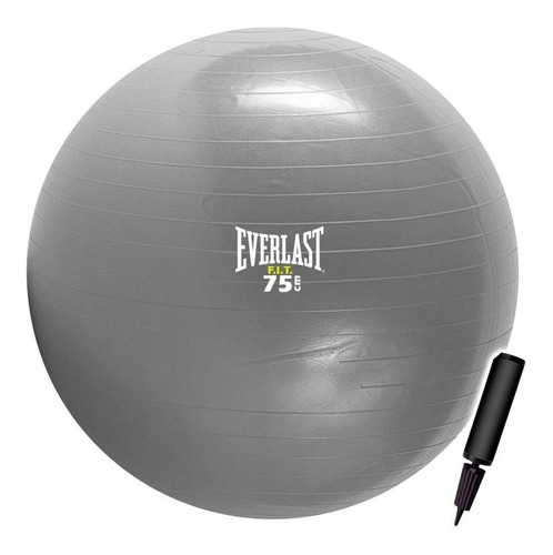 Pelota Pilates Everlast 75cm Fitness Yoga +inflador - El Rey