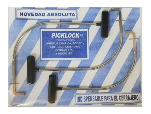 Imagen 1 de 3 de Herramienta Apertura Para Cerrajería Ganzúas Picklock