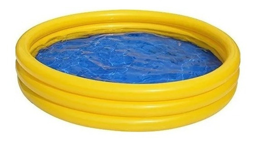 Pileta Redonda Inflable 3 Anillos Amarilla 3-ring Pool 99cm