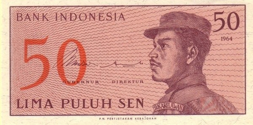 Indonédia - 50 Sen De 1.964 - Fe - Frete 12,00