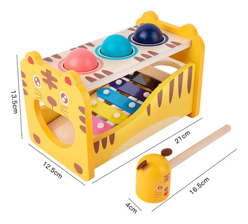 Juguete Musical De Madera Para Golpear, Juguetes Educativos,