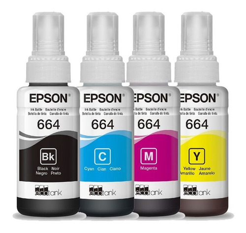 Botella De Tinta Epson 664 