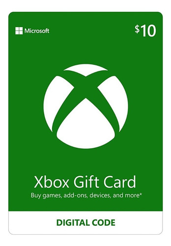 Gift Card Digital Xbox Gift Card Por 10