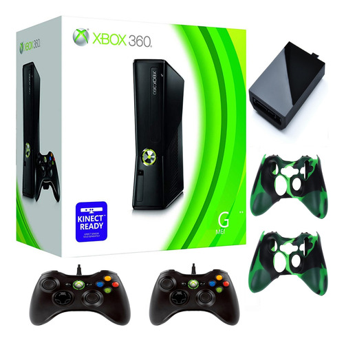 Xbox 360  Slim 5.0  250 Gb  50j + 2 Controles + Obsequios   (Reacondicionado)