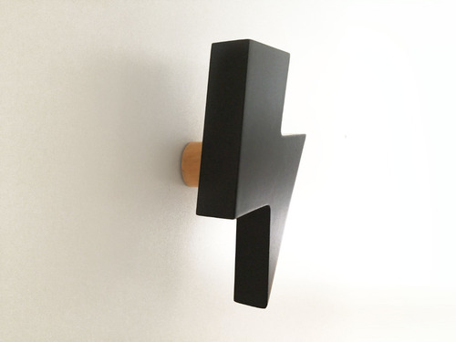 Perchero Individual De Pared, De Madera, Forma Rayo, Nórdico