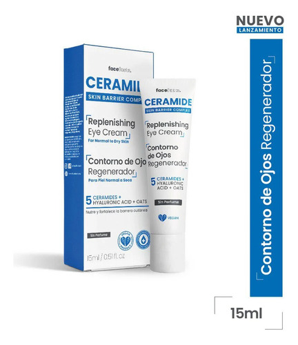 Contorno De Ojos Regenerador, 15ml. Ceramide