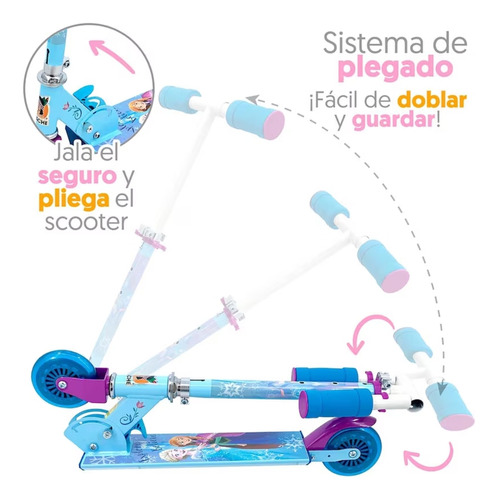 Scooter Plegable Disney Frozen Apache Altura Ajustable