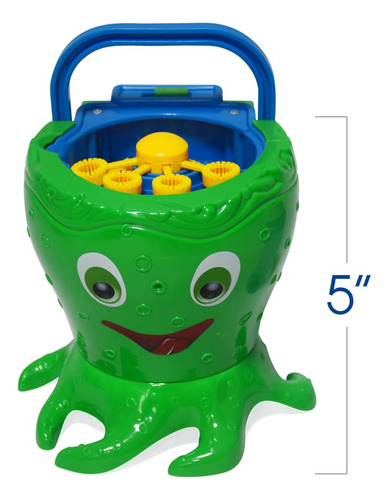 Máquina De Burbujas Pulpo Para Niños Con Accesorios, Diverti Color
