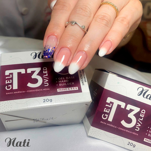 Imagem 3 de 4 de Alongamento Nati - Gel T3 Branco Puro