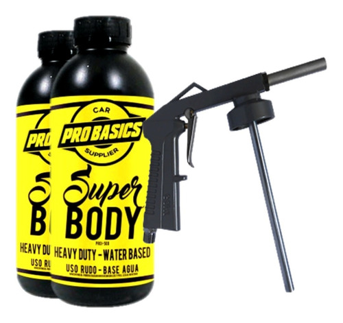 2 Super Body Negro + Pistola + Envio Gratis