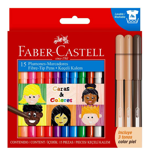 Marcadores Nuevos Con Tonos Carasycolores Faber Castell X15 