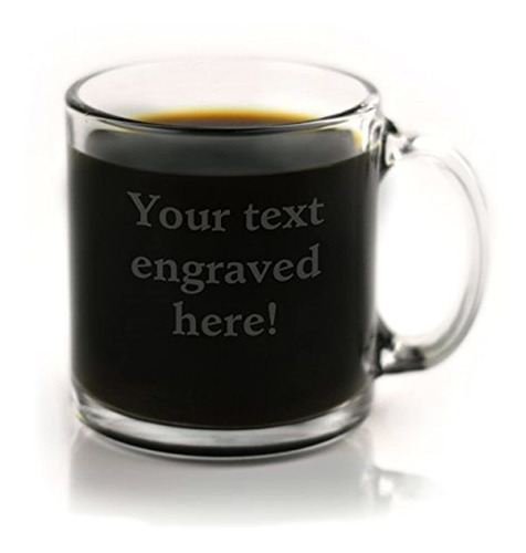 Taza De Café Personalizada Grabada Con Su Texto Personalizad