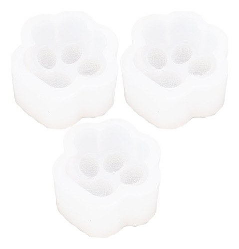 Molde De Silicona Cat Paw, 3 Piezas, De Alta Elasticidad, Am