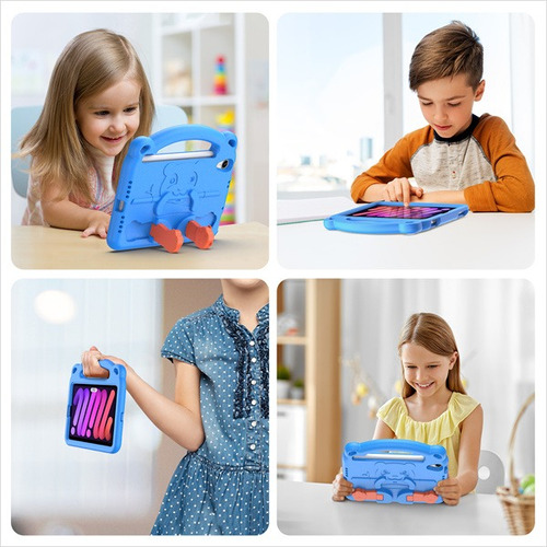 Capa Case Dux Panda Anti Impacto Para iPad Mini 7 (a17 Pro) Cor Azul