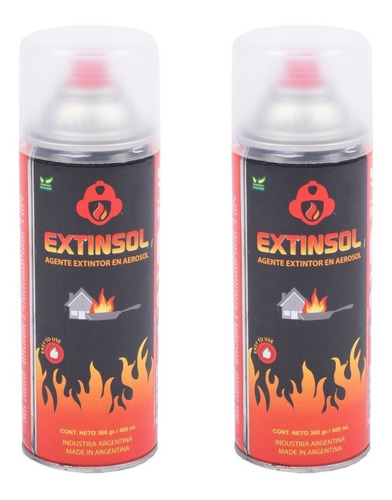 Agente Extintor En Aerosol Clase K Promo X 2 Extincenter